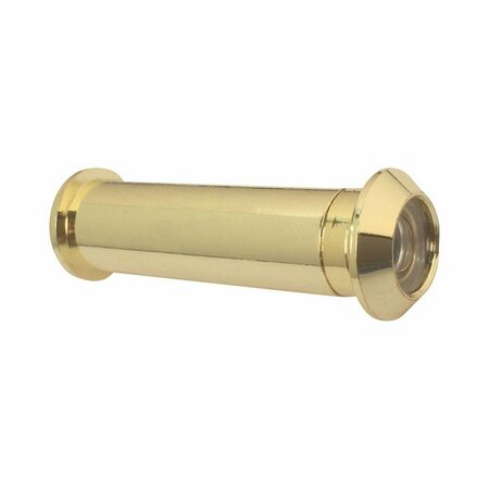 PAMEX 160 Degree Door Viewer for 1-3/8in to 2-1/4in Door Bright Brass Finish DD01160PB